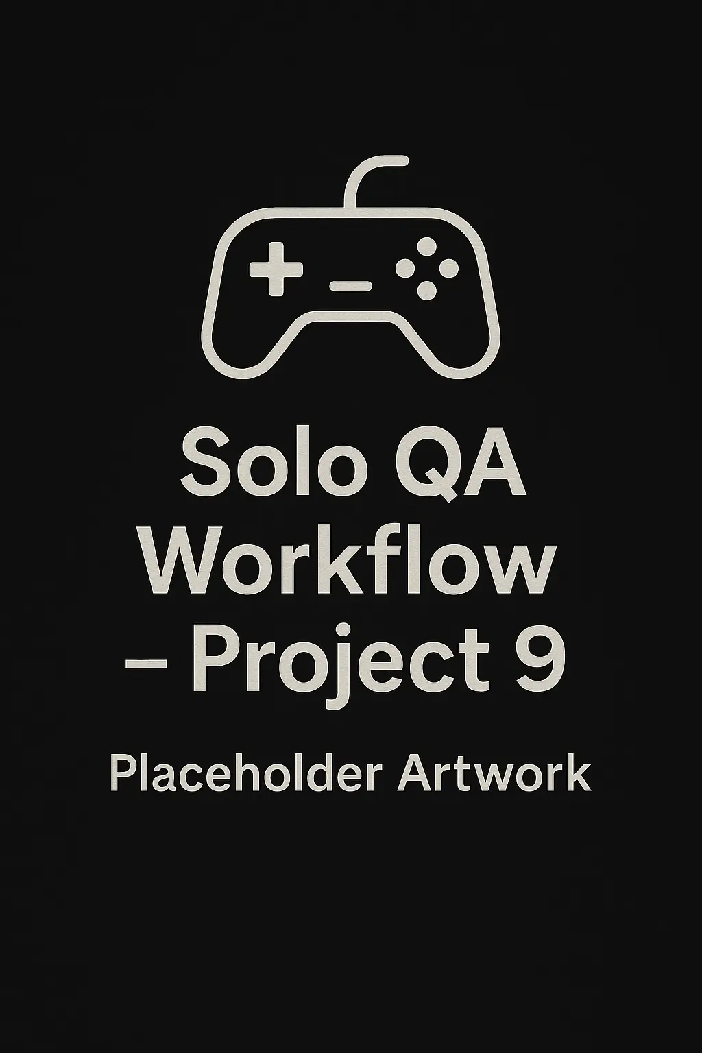 Capstone case study thumbnail for solo QA workflow on an indie PC title combining functional, exploratory, regression, and accessibility checks