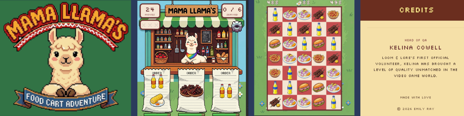Mama Llama's Food Cart Adventure QA case study banner