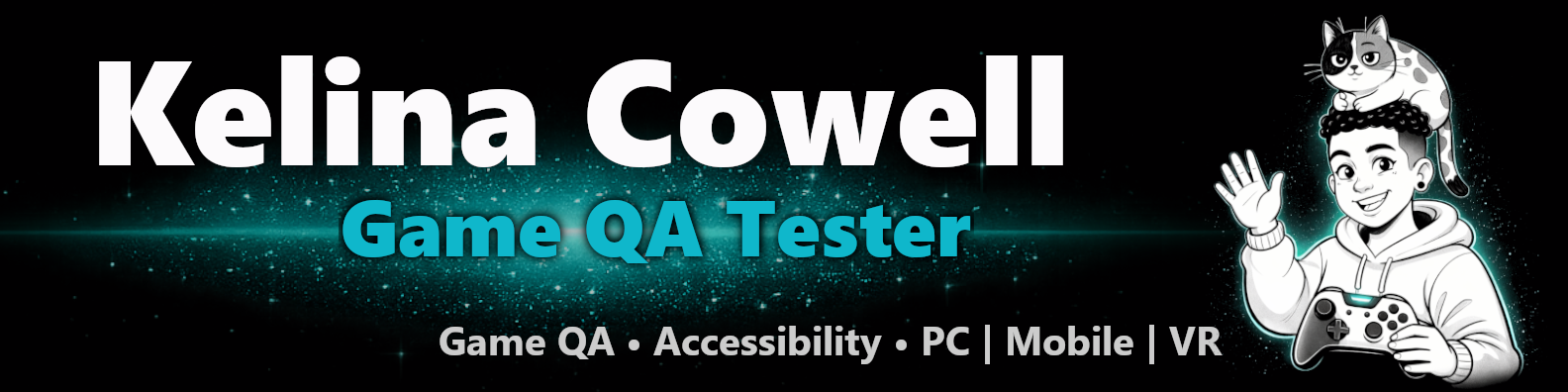 Freelance game QA tester for indie developers testing PC, mobile, and VR games